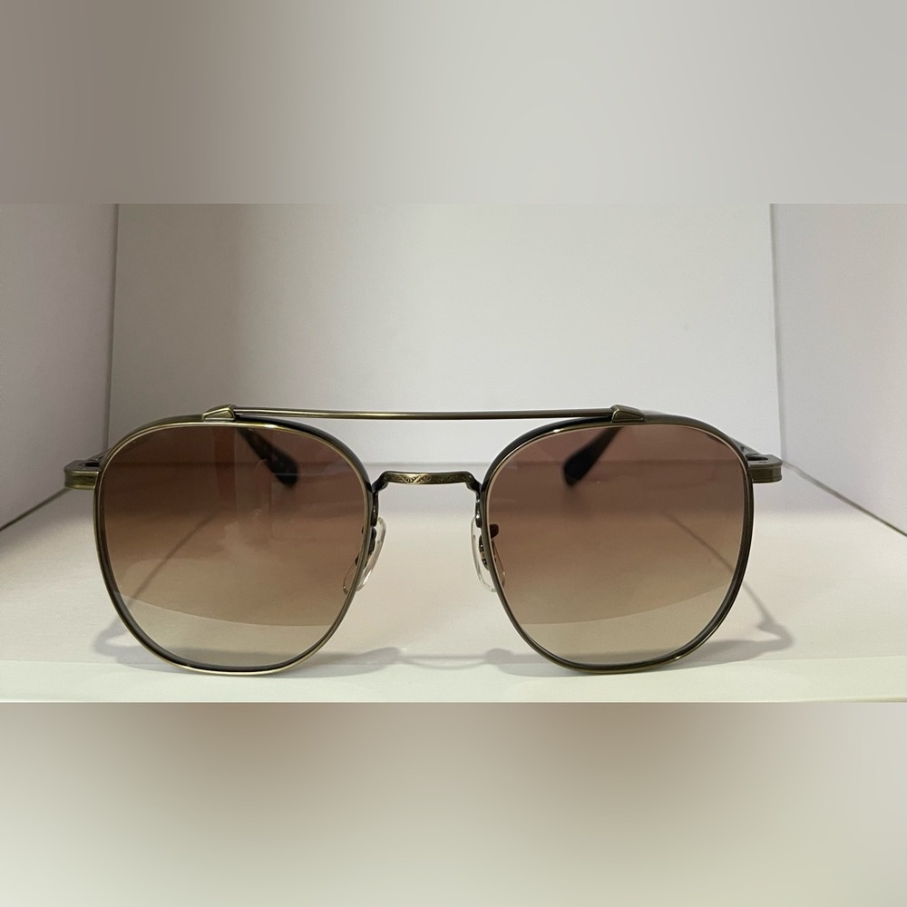 Oliver Peoples Marsan Sunglasses - Brown and Silver